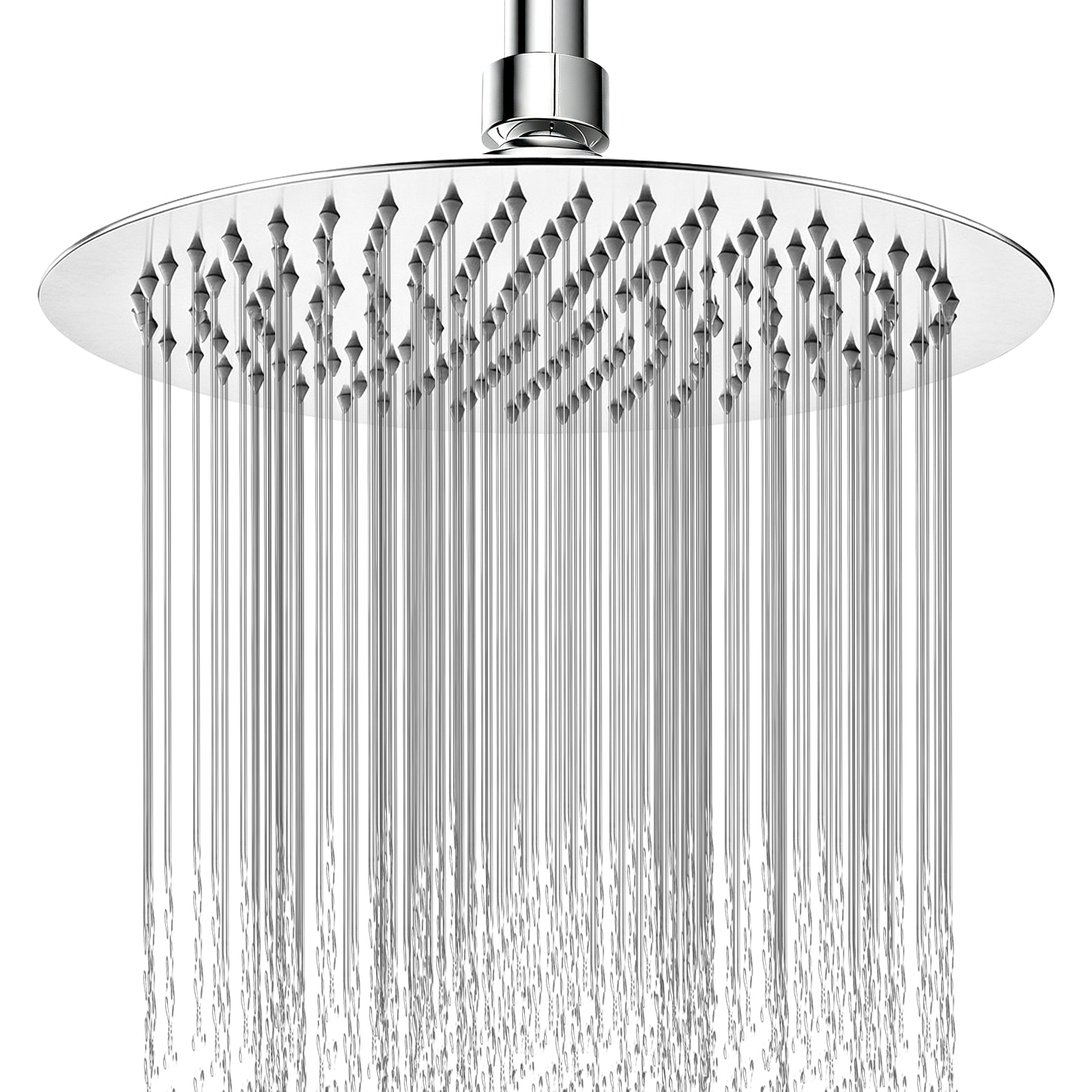 12-Inch Round Rain Shower Head – Chrome – product view