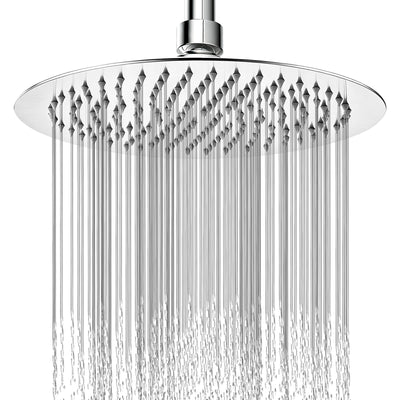 12-Inch Round Rain Shower Head – Chrome – product view