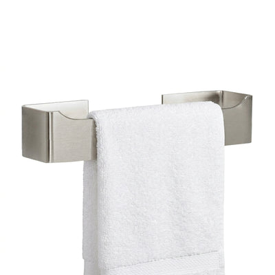 9-Inch Self-Adhesive Hand Towel Holder – Brushed Nickel – product view