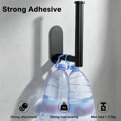 Self-Adhesive Toilet Paper Holder – Matte Black – image 6