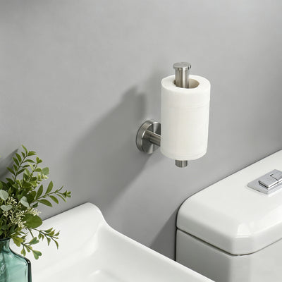 Open-Sided Wall-Mounted Toilet Paper Holder – Brushed Nickel – image 3