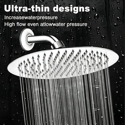 12-Inch Round Rain Shower Head – Chrome – image 7