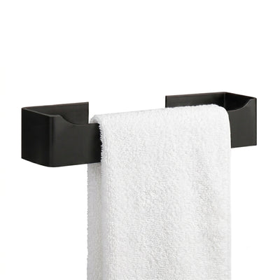 9-Inch Self-Adhesive Hand Towel Holder – Matte Black – product view