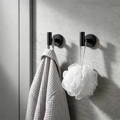 20-Inch Round Bathroom Hardware Set – Matte Black – image 4