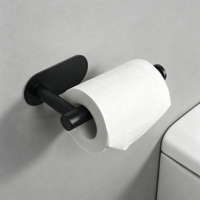 Self-Adhesive Toilet Paper Holder – Matte Black – image 3