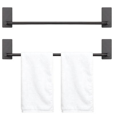 24-Inch Self-Adhesive Towel Bar – Matte Black – product view