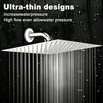 12-Inch Square Rain Shower Head – Chrome – image 7