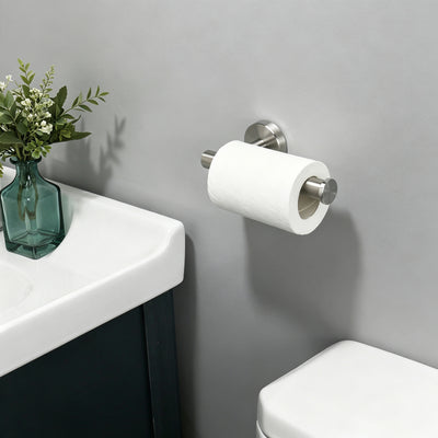 Open-Sided Wall-Mounted Toilet Paper Holder – Brushed Nickel – image 2