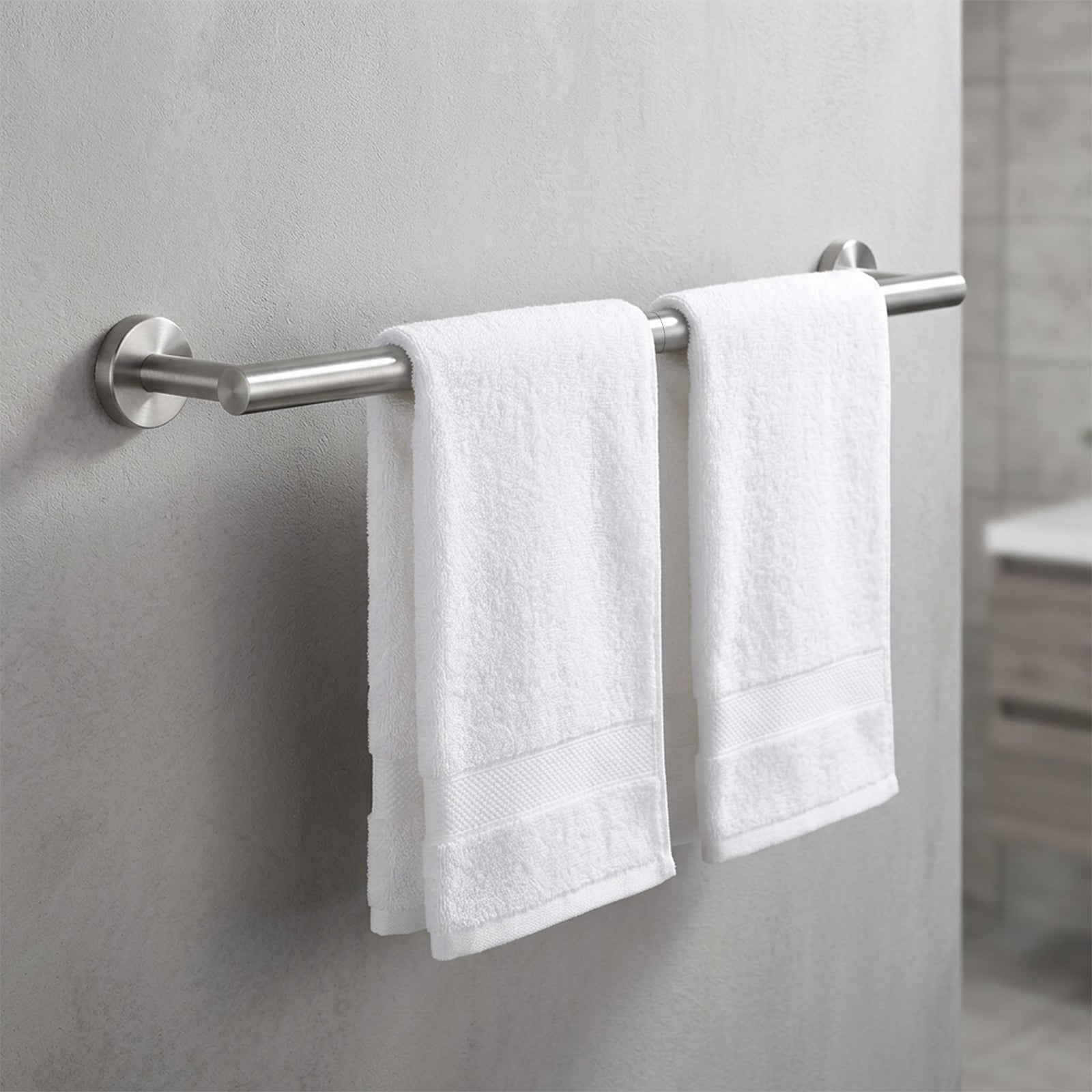 20-Inch Round Bathroom Hardware Set – Brushed Nickel – image 2