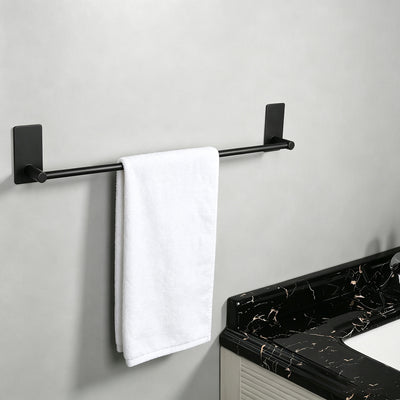 16-Inch Self-Adhesive Towel Bar – Matte Black – image 5