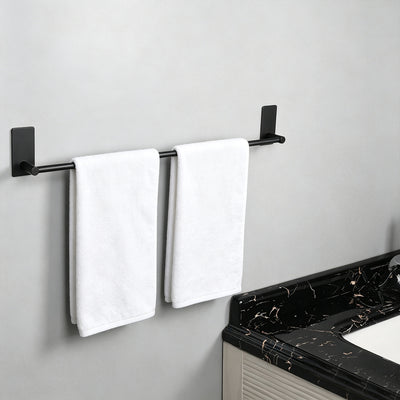 24-Inch Self-Adhesive Towel Bar – Matte Black – image 5
