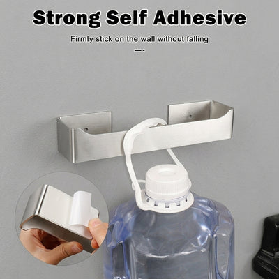 9-Inch Self-Adhesive Hand Towel Holder – Brushed Nickel – image 4