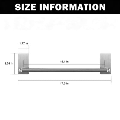 16-Inch Self-Adhesive Towel Bar – Brushed Nickel – image 4