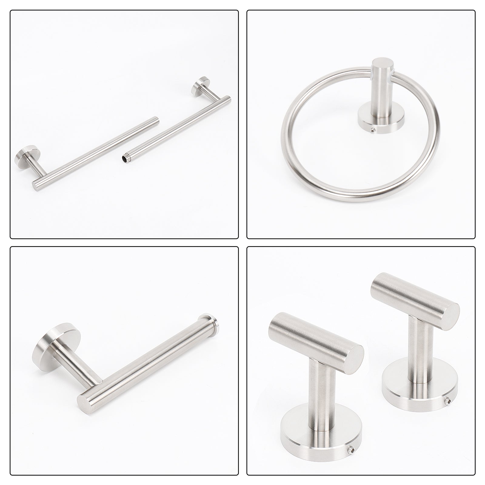 26-Inch 5-Piece Bathroom Hardware Set – Brushed Nickel – image 6