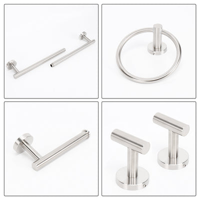 26-Inch 5-Piece Bathroom Hardware Set – Brushed Nickel – image 6
