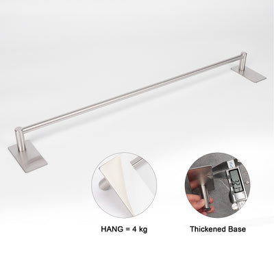 24-Inch Self-Adhesive Towel Bar – Brushed Nickel – image 3
