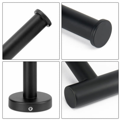 Open-Sided Wall-Mounted Toilet Paper Holder – Matte Black – image 5