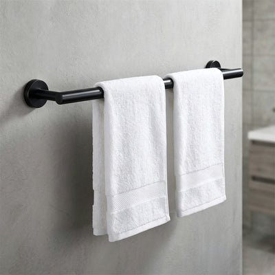 20-Inch Round Bathroom Hardware Set – Matte Black – image 2