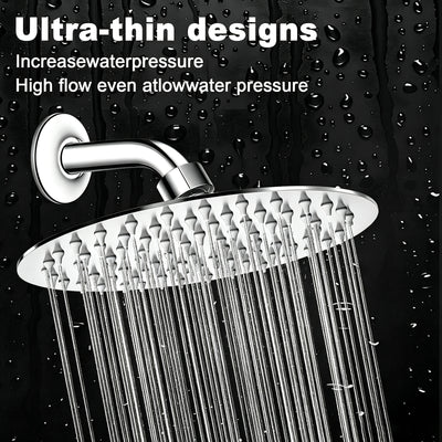 8-Inch Round Rain Shower Head – Chrome – image 7