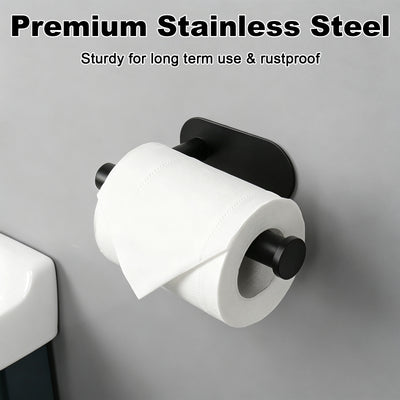 Self-Adhesive Toilet Paper Holder – Matte Black – image 4