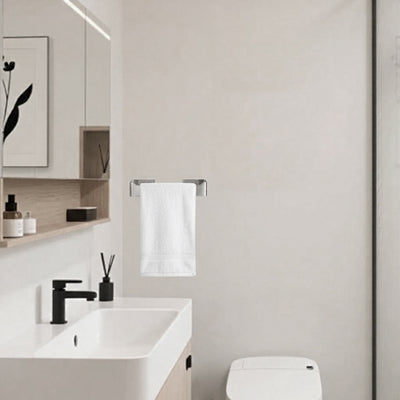 9-Inch Self-Adhesive Hand Towel Holder – Brushed Nickel – image 6